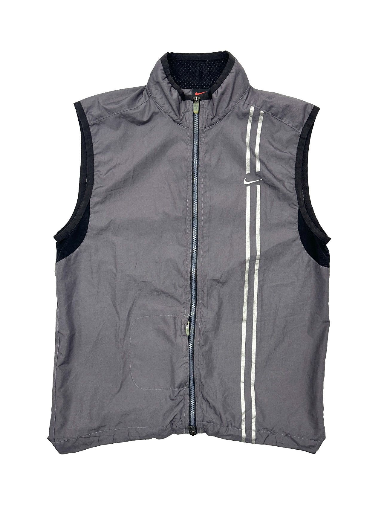 Nike Vintage 90s Vest Light Exercise Hiking Running Zip Up Shell Size US S / EU 44-46 / 1 - 1 Thumbnail