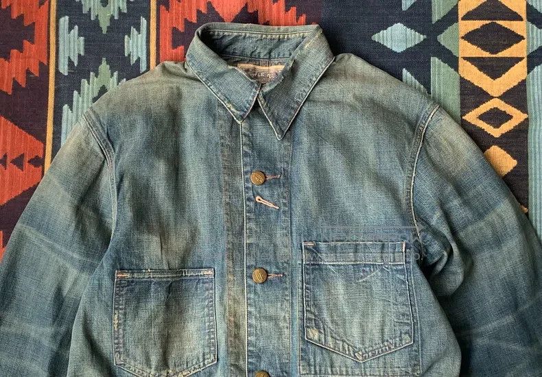 RRL Ralph Lauren RRL Ralph Lauren Denim Western Shirt old yellow mud washed Size US M / EU 48-50 / 2 - 3 Thumbnail