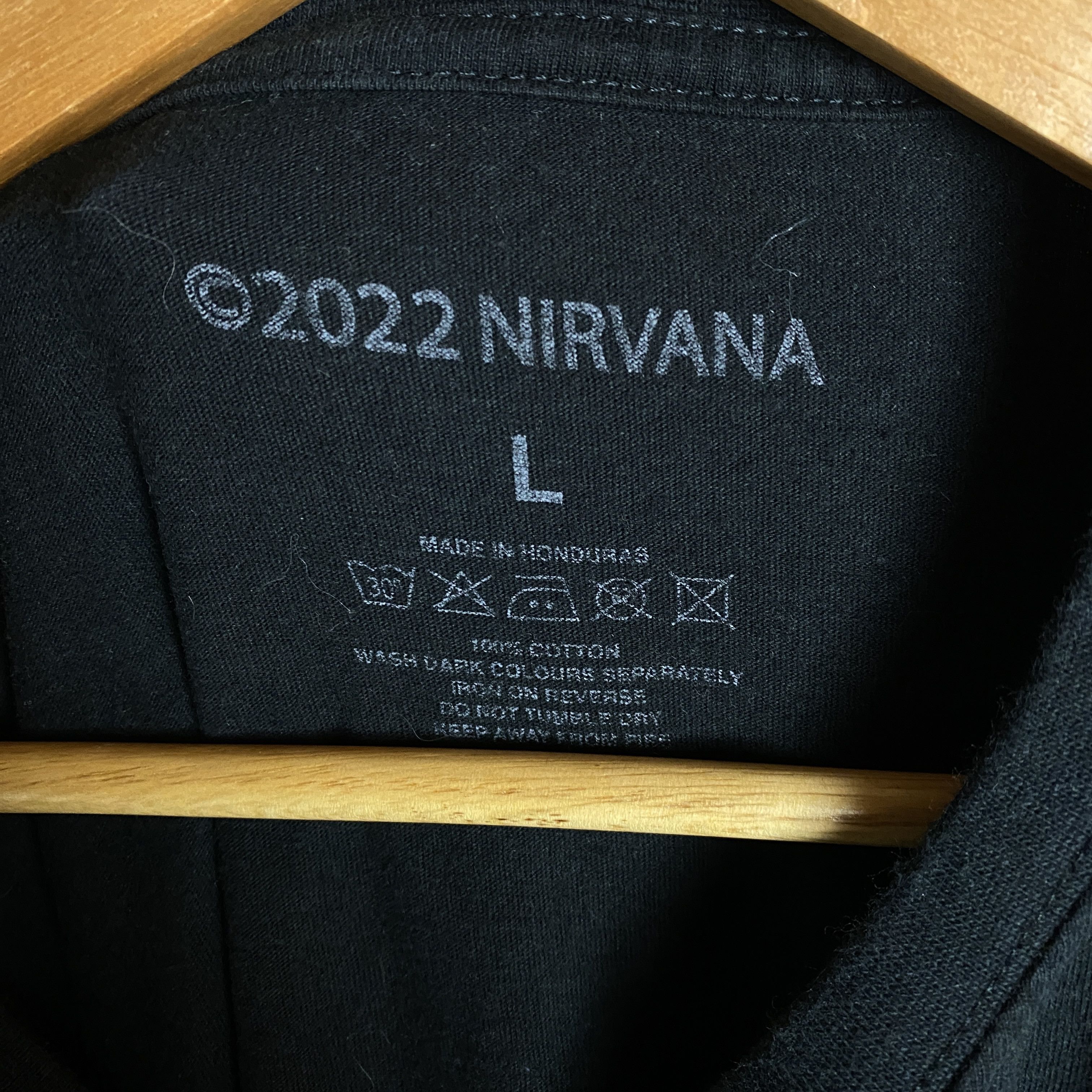Band Tees Nirvana Tee Men's Size L Black Short Sleeve Size US L / EU 52-54 / 3 - 4 Thumbnail
