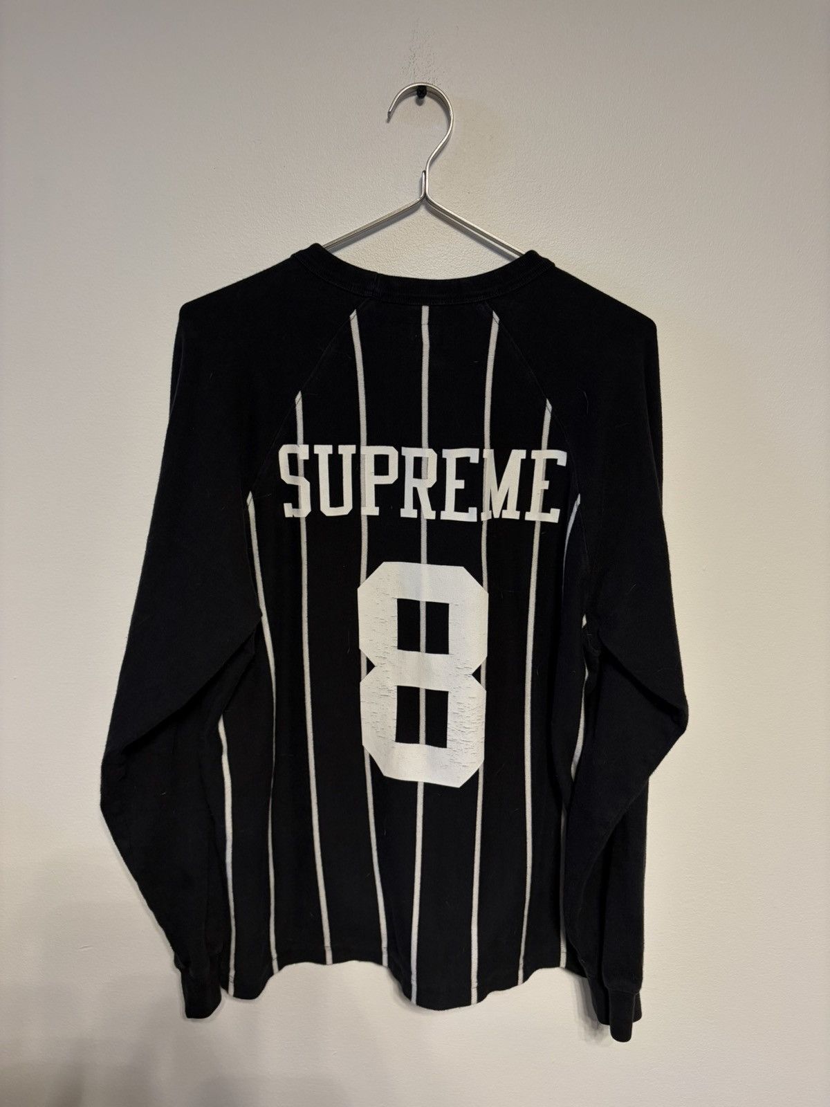 Supreme Supreme stripe raglan l/s top Size US S / EU 44-46 / 1 - 1 Thumbnail