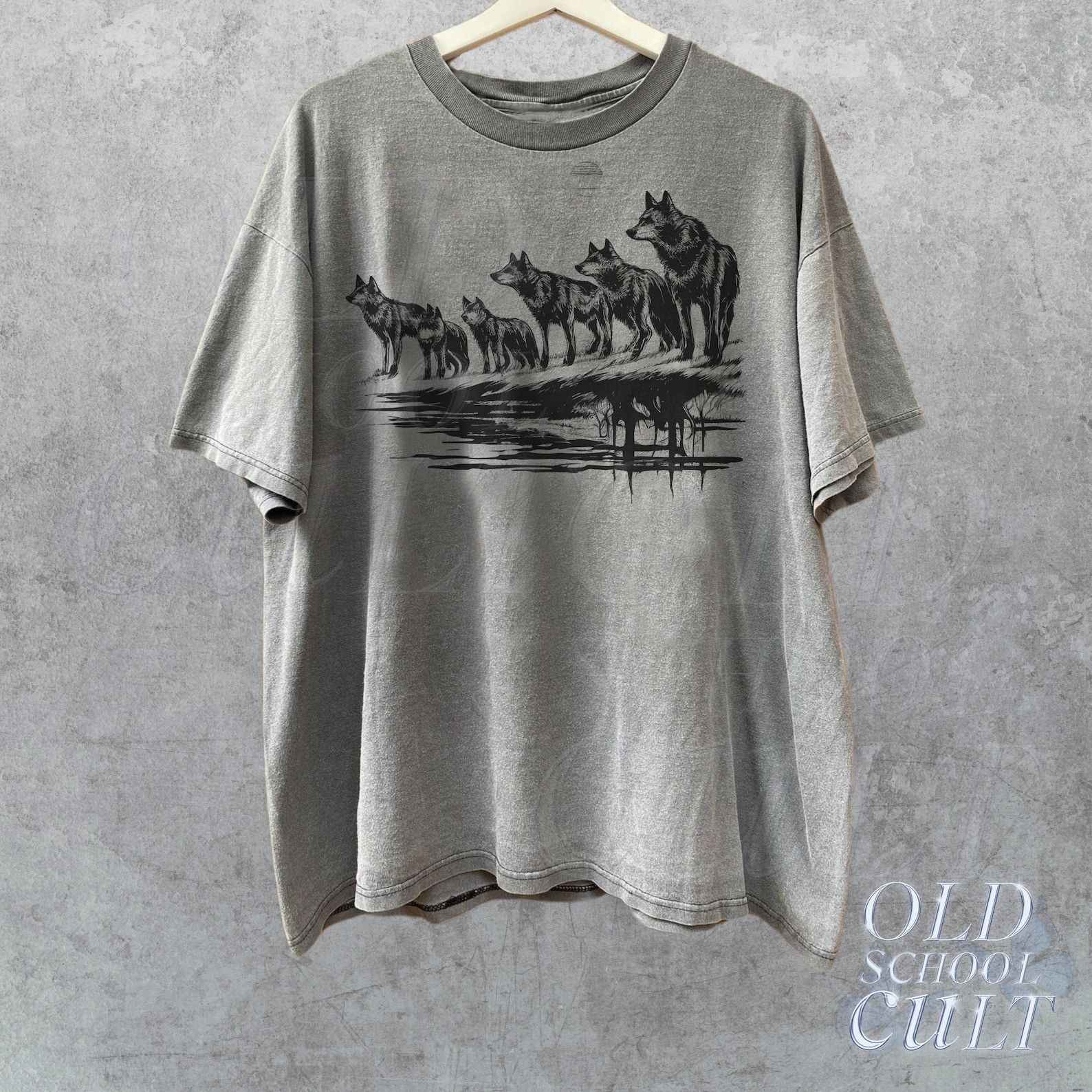 The Unbranded Brand Vintage Wolf Pack 90s Graphic Shirt, Size US L / EU 52-54 / 3 - 2 Thumbnail
