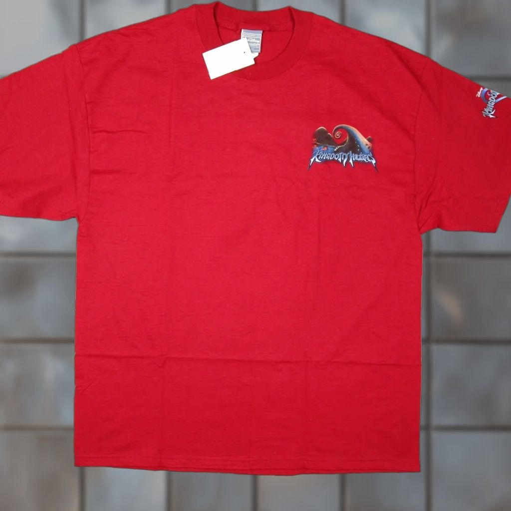 Disney VINTAGE Disney Kingdom Hearts Nightmare Before Christmas Red Shirt Men XL Sora Jack Y2K Size US XL / EU 56 / 4 - 1 Thumbnail