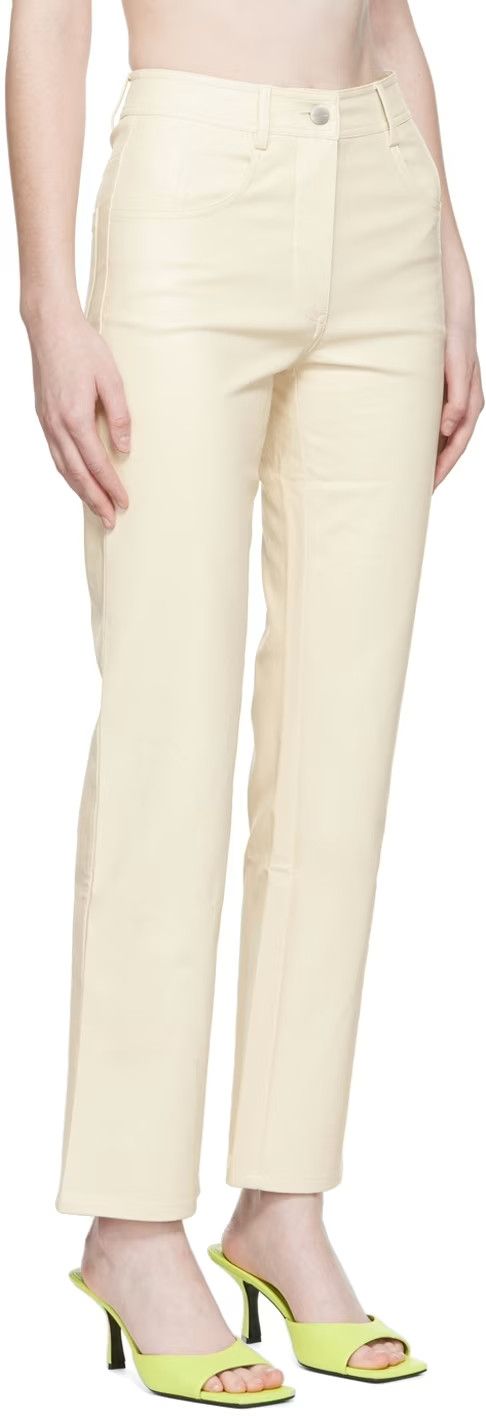 Miaou o1mle0425 Junior Leather Pant in Off White Size 26" / US 2 / IT 38 - 3 Thumbnail