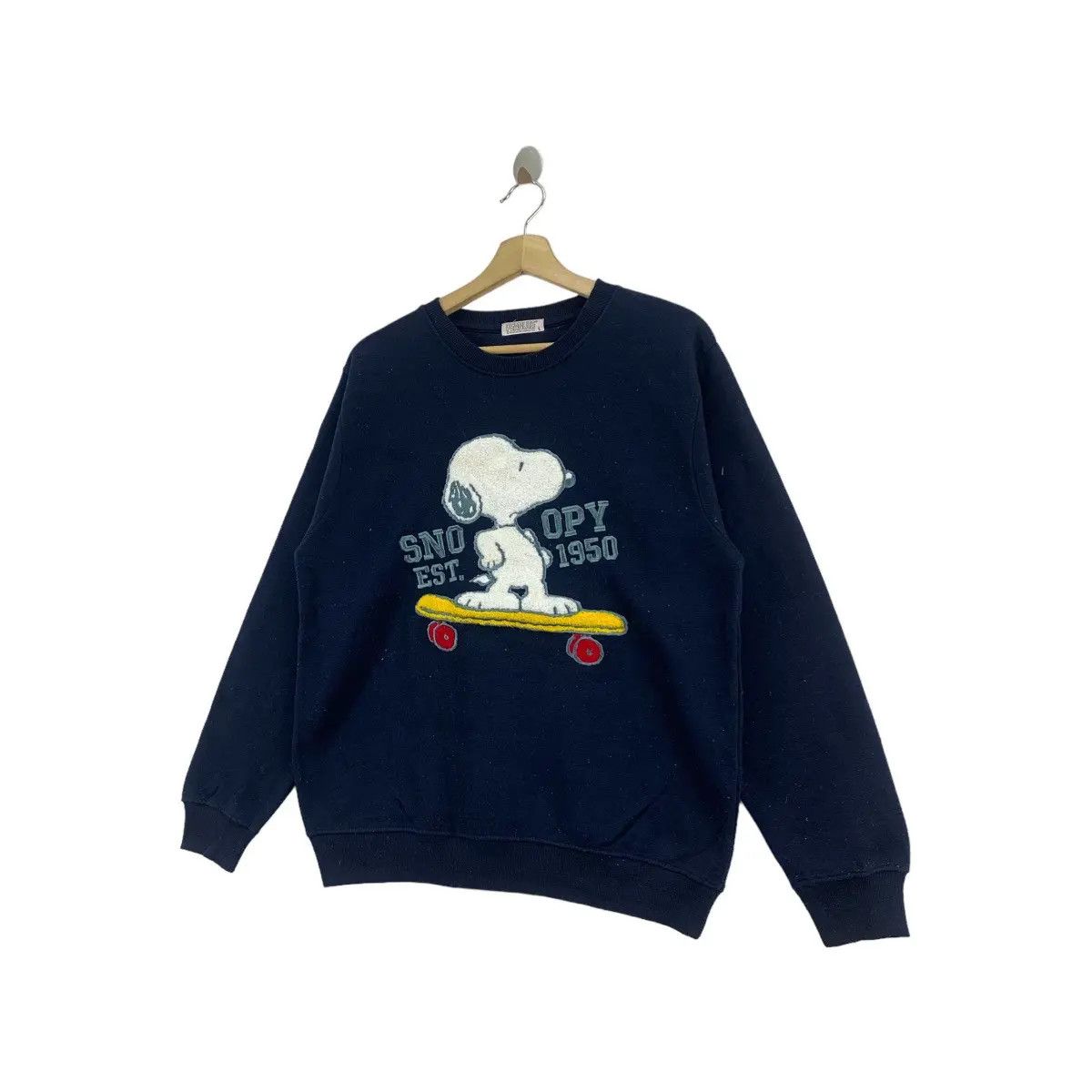 Peanuts Vtg SNOOPY PEANUTS Cartoon Skateboard Sweatshirt Worldwide Size L / US 10 / IT 46 - 4 Thumbnail