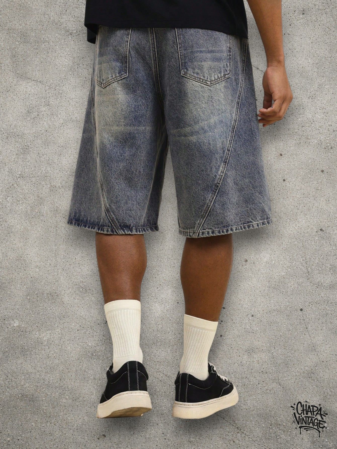 Vintage Washed relaxed denim shorts Size US 32 / EU 48 - 2 Thumbnail
