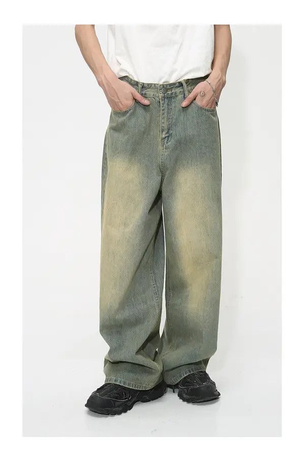 Japanese Brand Kokubu x Juri Loose washed distressed vintage gradient jeans Size US 32 / EU 48 - 7 Thumbnail