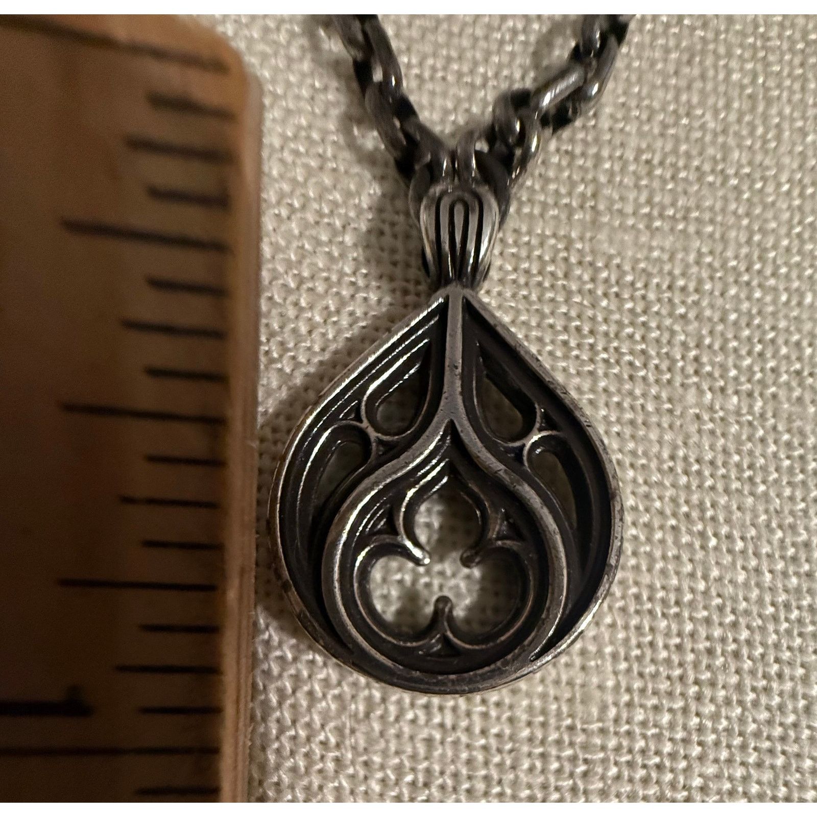 Brighton Vintage Brighton Necklace & Earrings Set Silver Tone 36” Size ONE SIZE - 4 Thumbnail