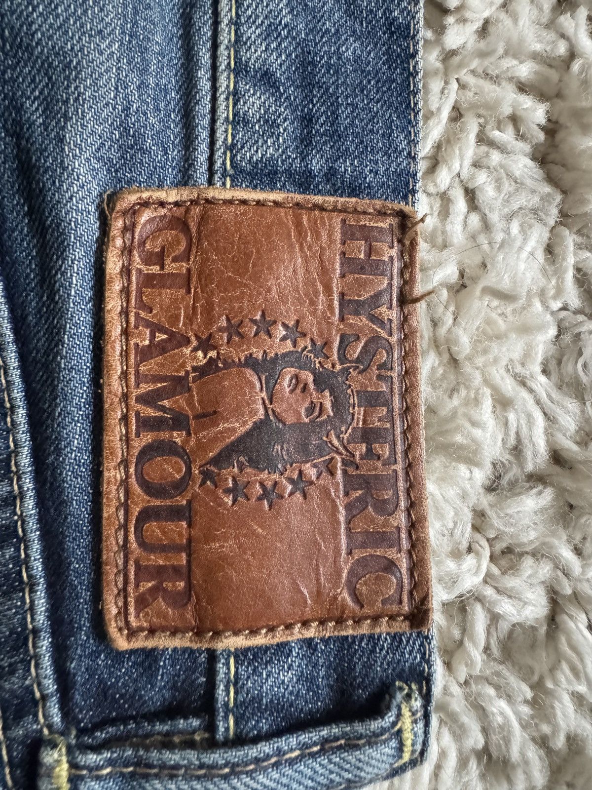 Hysteric Glamour Vintage Hysteric Glamour Faded Blue Wash Distress Jeans Size US 28 / EU 44 - 7 Thumbnail