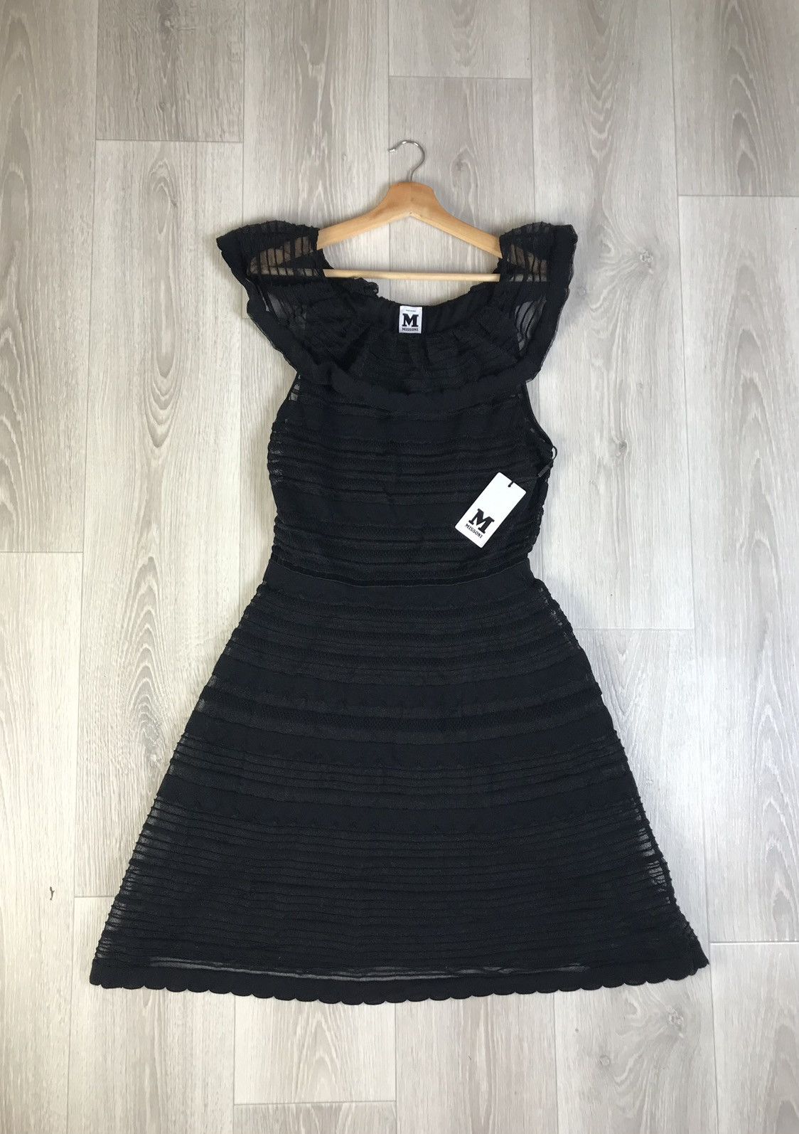 MISSONI Black knitted dress from quarter to knee - ilac.rochib.com