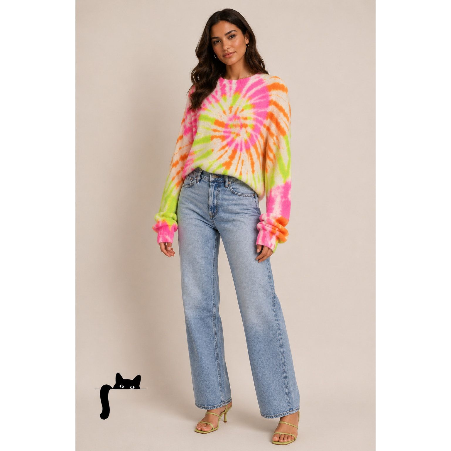 The Elder Statesman NWT The Elder Statesman Cashmere Spiral Crew Sweater L Size L / US 10 / IT 46 - 3 Thumbnail