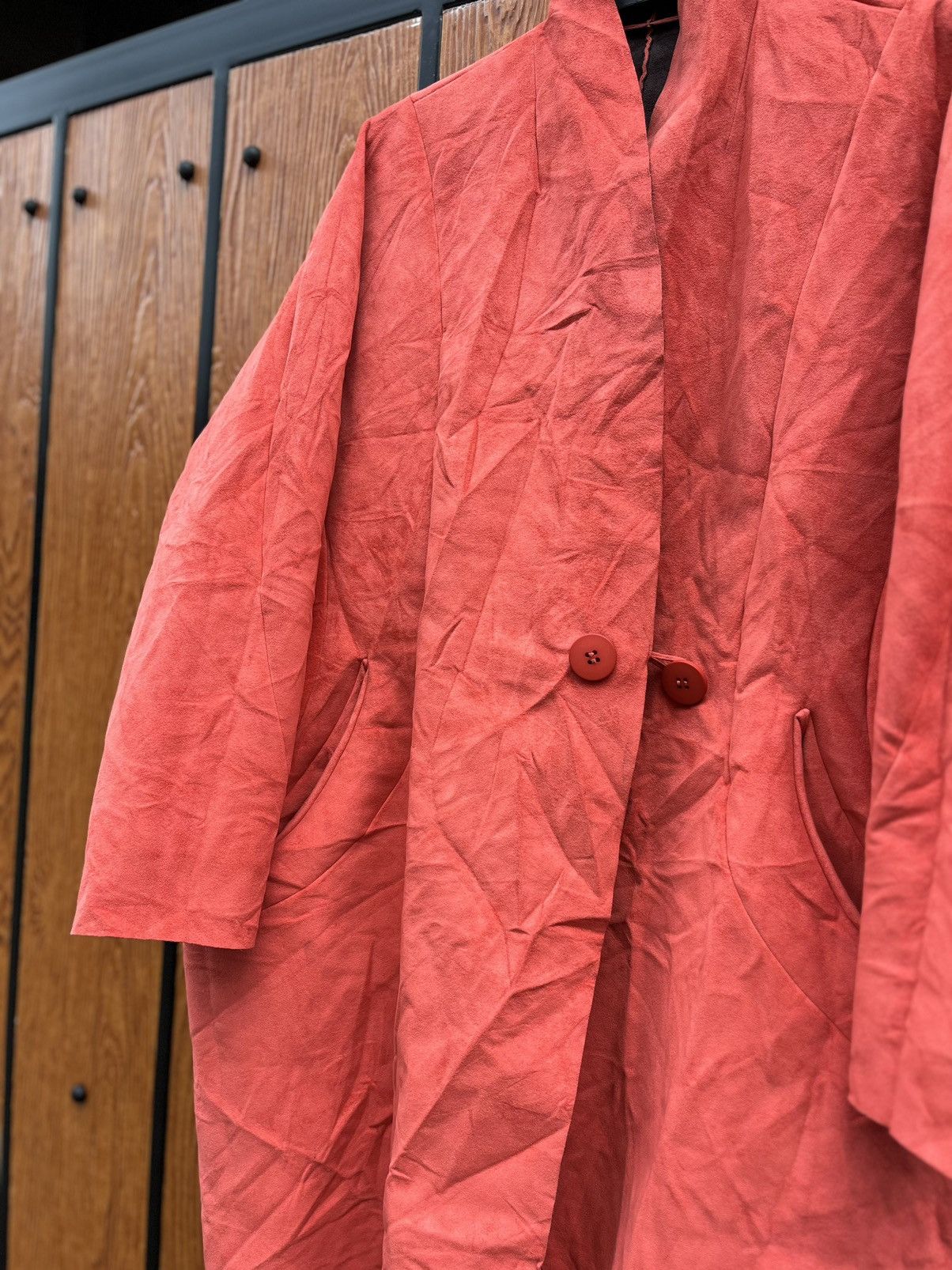 Designer × Issey Miyake Issey Miyake Deconstructed Reversible Suede Batwing Coat Size US M / EU 48-50 / 2 - 10 Thumbnail