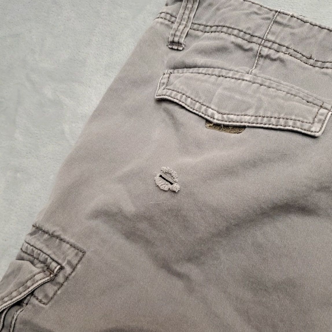 Vintage Plugg Cargo Shorts Mens 36 Gray 100% Cotton Twill Utility Outdoor Casual Size US 36 / EU 52 - 4 Thumbnail