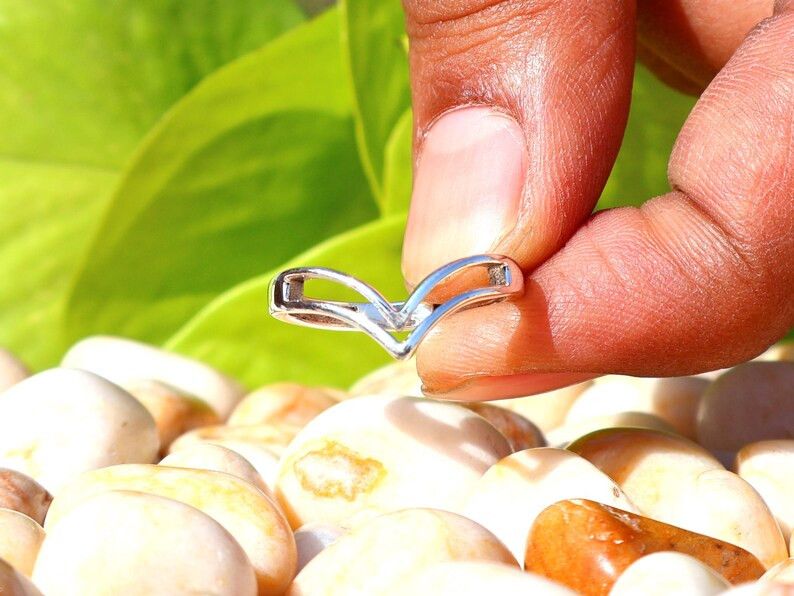 Handmade Handmade Chevron Ring, 925 Silver Ring, Unisex Gift For Her Size ONE SIZE - 5 Thumbnail