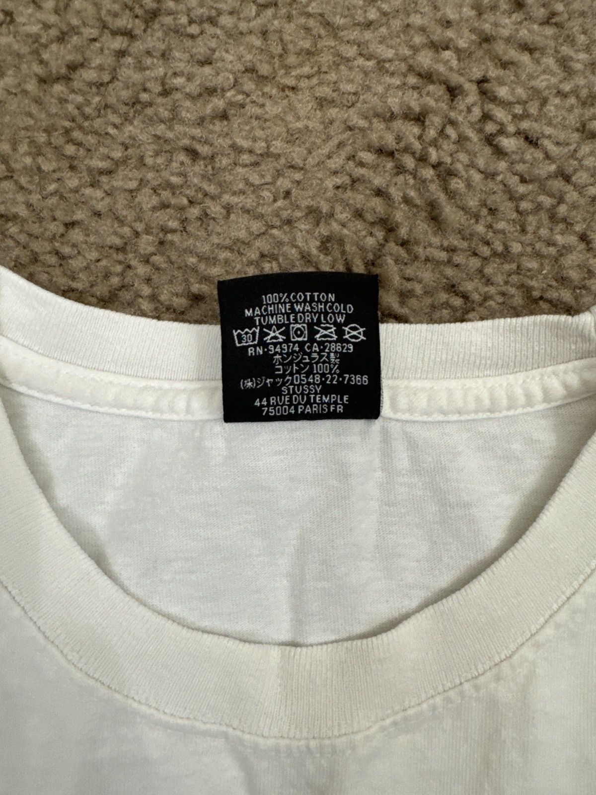 Designer × Stussy Stussy Tee- ‘Stussy Dice Pigment Dyed Tee’ White Size US L / EU 52-54 / 3 - 5 Thumbnail