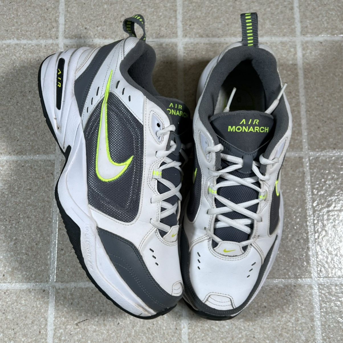 Nike Nike Air Monarch IV sz 10.5 White Grey Green Walking Shoes Size US 10.5 / EU 43-44 - 1 Thumbnail