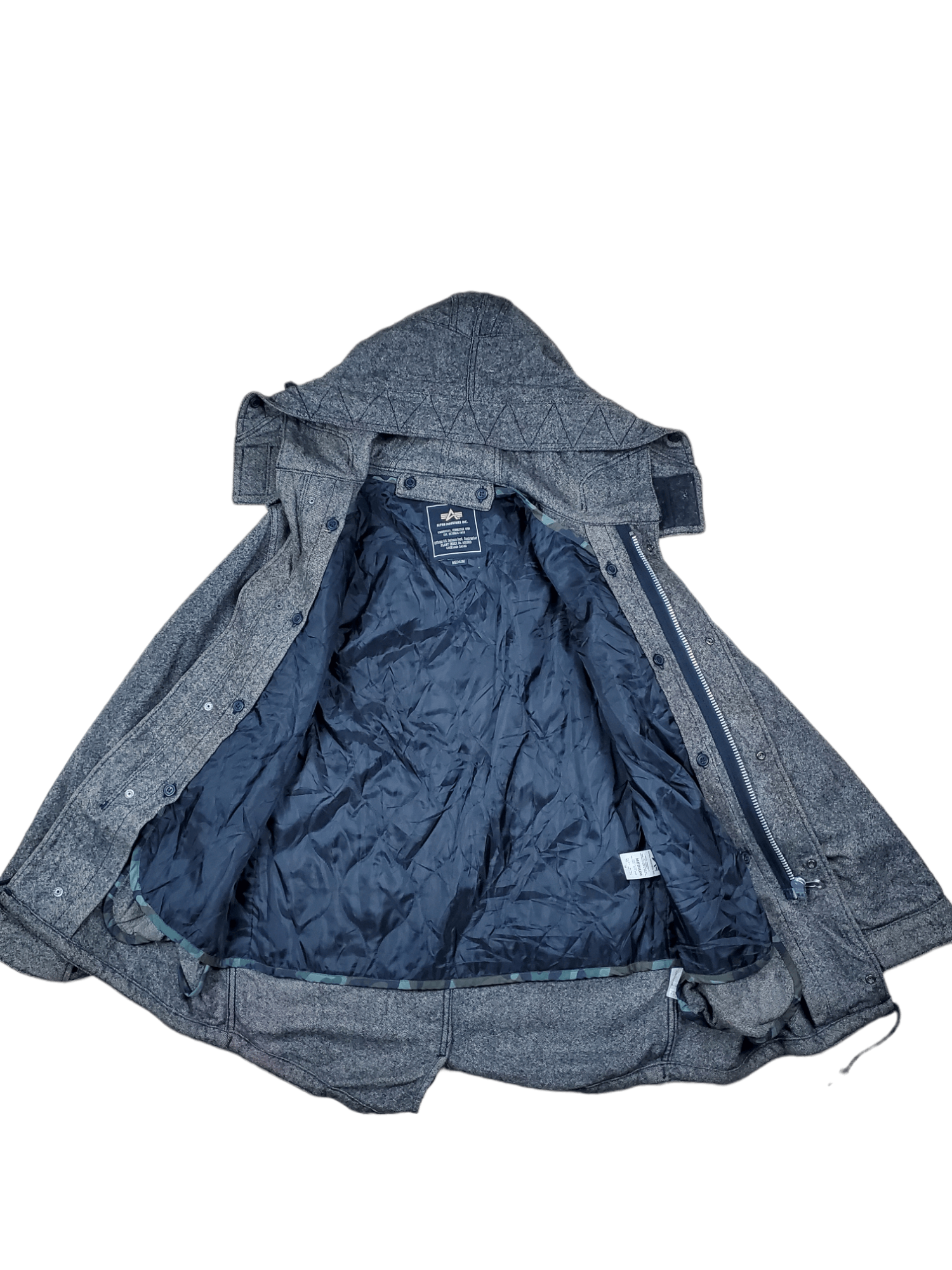 Alpha Industries × Vintage Vintage Wool Coat Jacket Alpha Industries Size US M / EU 48-50 / 2 - 3 Thumbnail