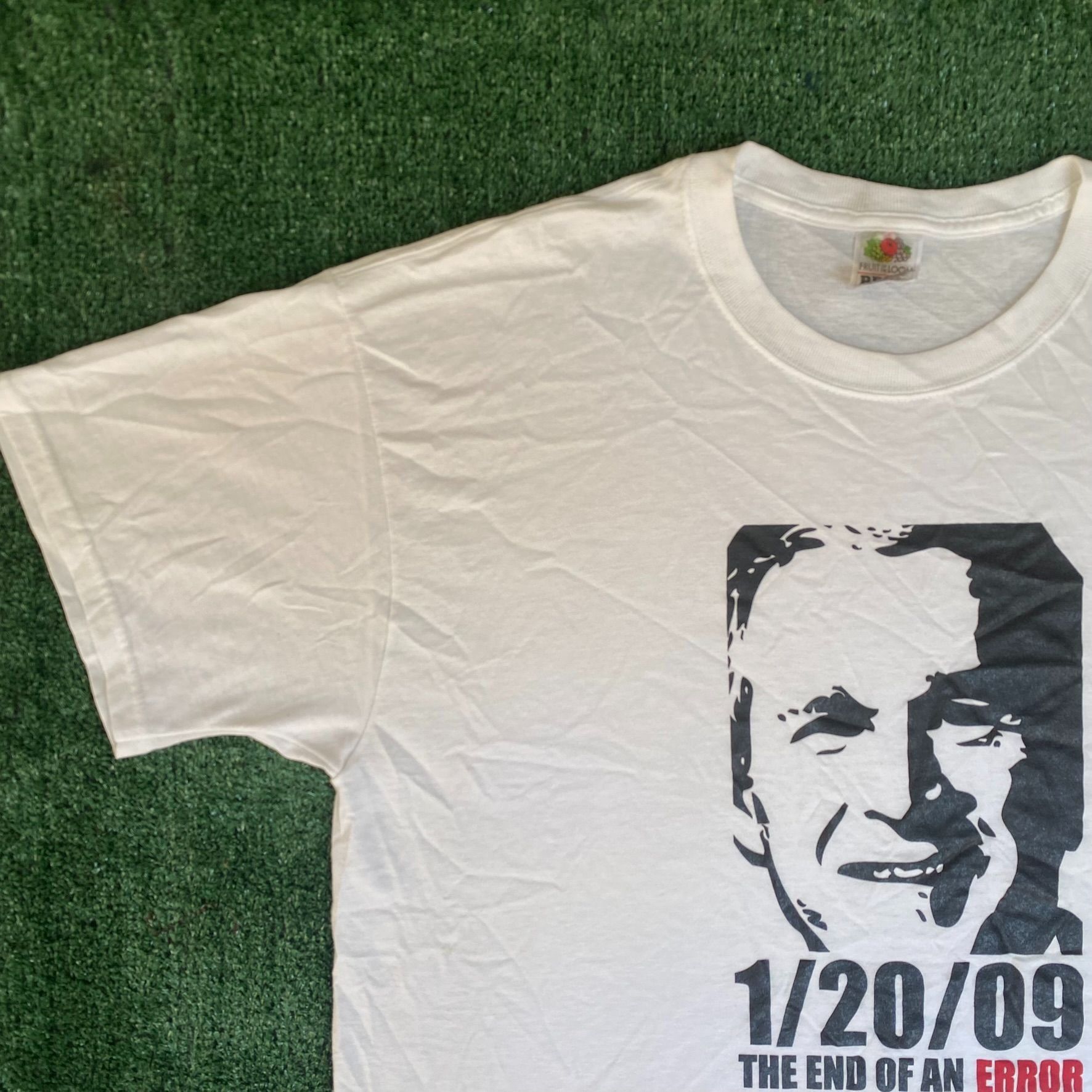 Fruit Of The Loom Vintage Y2K George Bush Shirt Punk USA GOP Political Tee Size US XL / EU 56 / 4 - 2 Thumbnail