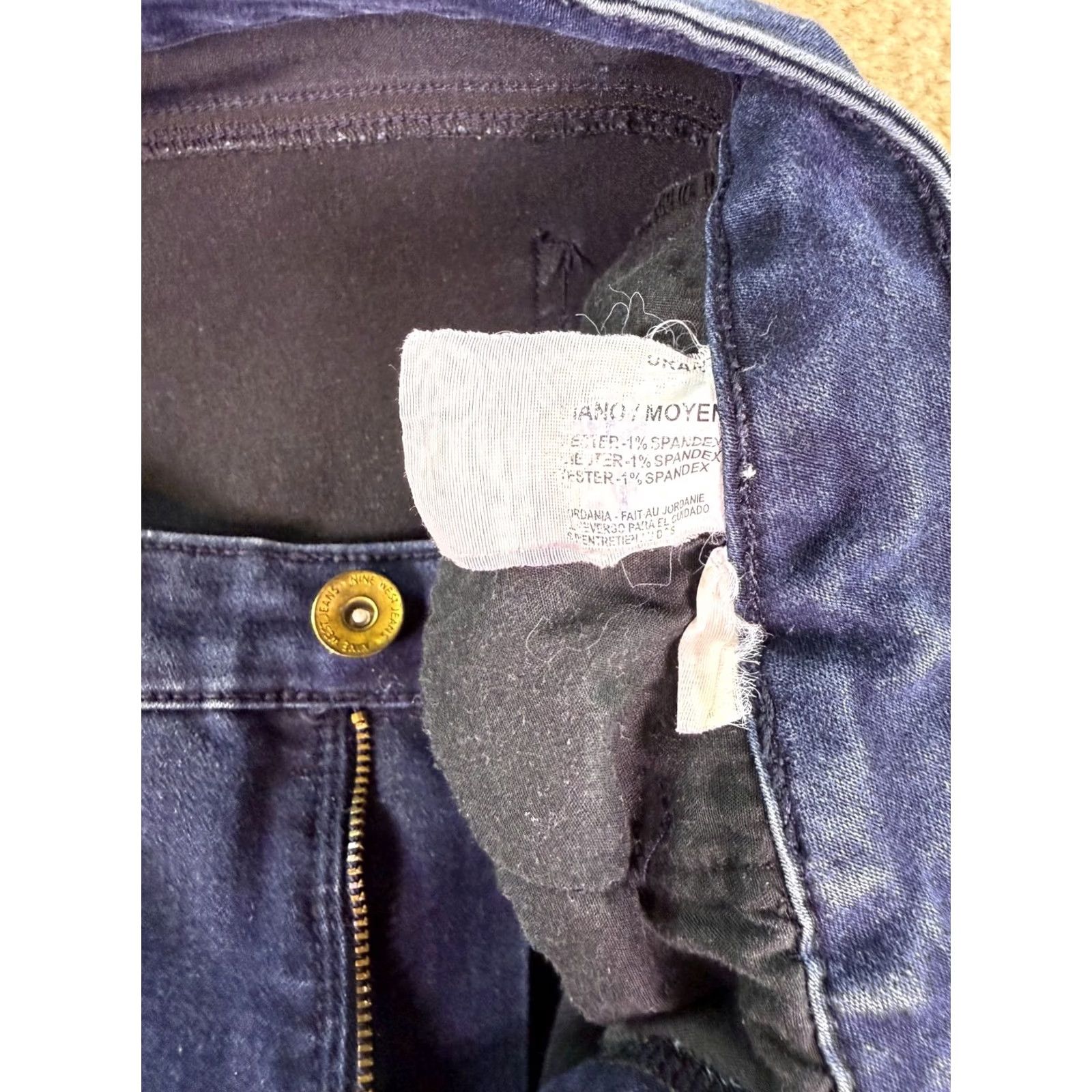 Nine West Nine West Women’s Blue Skinny Cigarette Fit Jeans Size 6/28 D480 Size 28" / US 6 / IT 42 - 6 Thumbnail