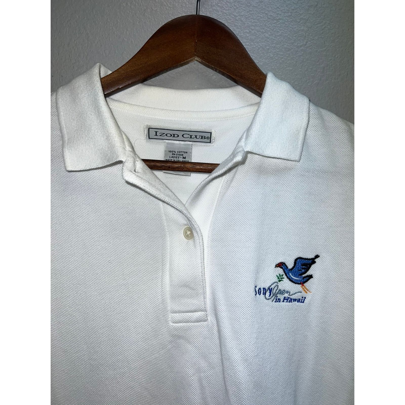 Izod Womens Vintage Golf Hawaii Polo Shirt Sony Open Hawaii Izod Size M / US 6-8 / IT 42-44 - 2 Thumbnail