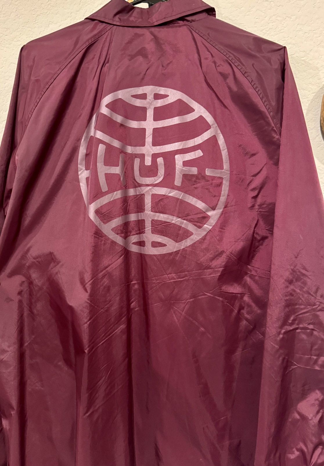 Huf Huf Windbreaker Burgundy Men’s Medium Size US M / EU 48-50 / 2 - 5 Thumbnail