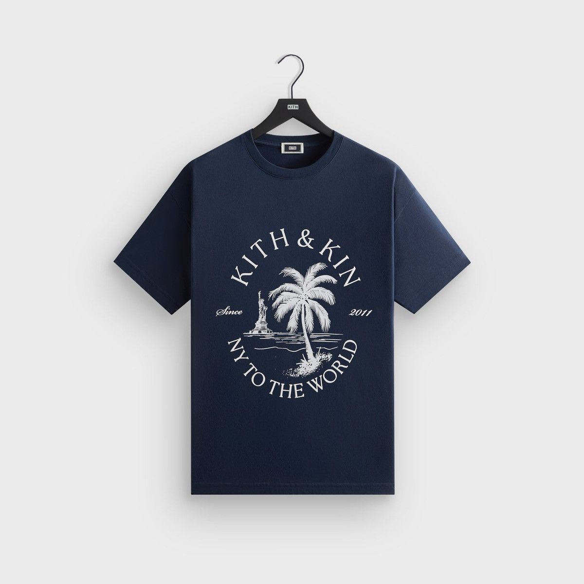 Kith Kith NY to the World Palm Pocket Tee Nocturnal Navy Sz Large Size US L / EU 52-54 / 3 - 2 Thumbnail