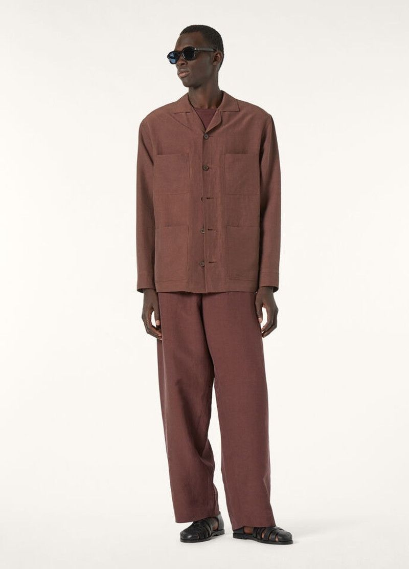 Loro Piana o1srvl11e0526 Mazzorbo T-Shirt in Burgundy Size US XL / EU 56 / 4 - 2 Thumbnail