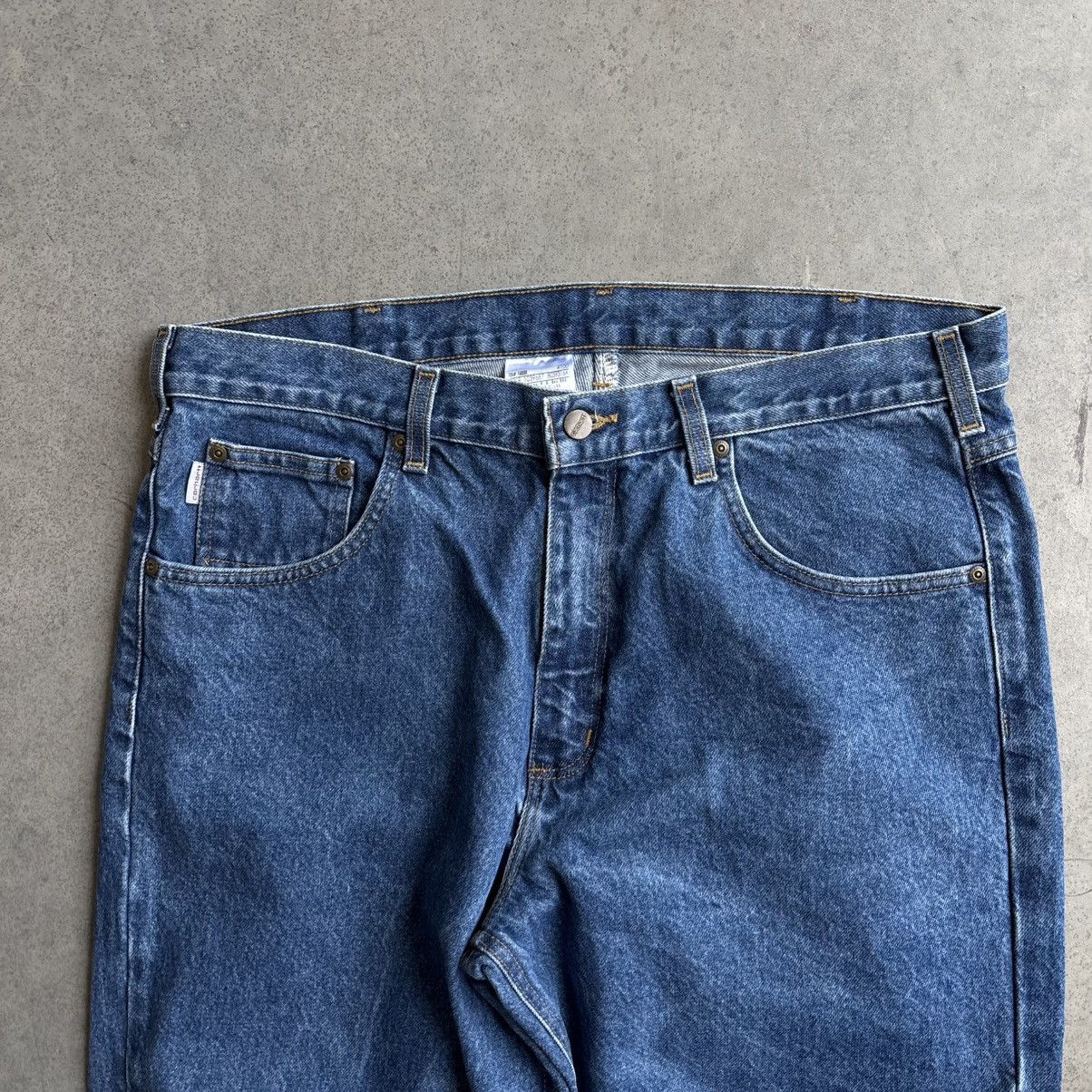 Carhartt × Vintage Vintage Carhartt Denim Jeans Baggy Skater Pants 38x28 Size US 38 / EU 54 - 11 Thumbnail