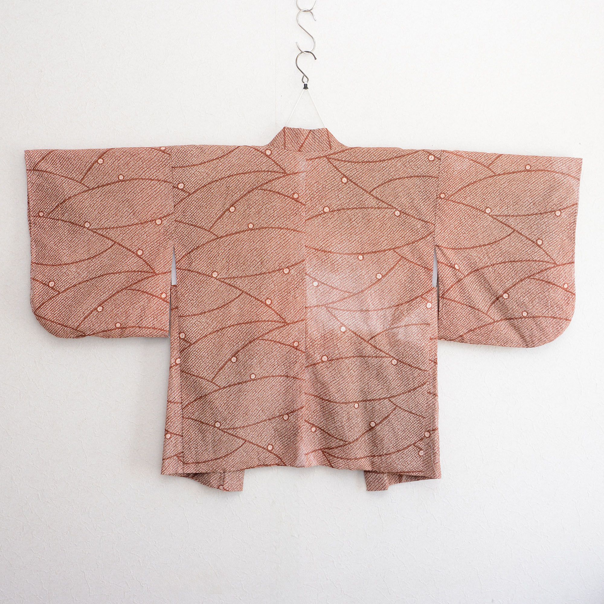 Vintage Shibori-style haori kimono Japan vintage for women Size L / US 10 / IT 46 - 2 Thumbnail