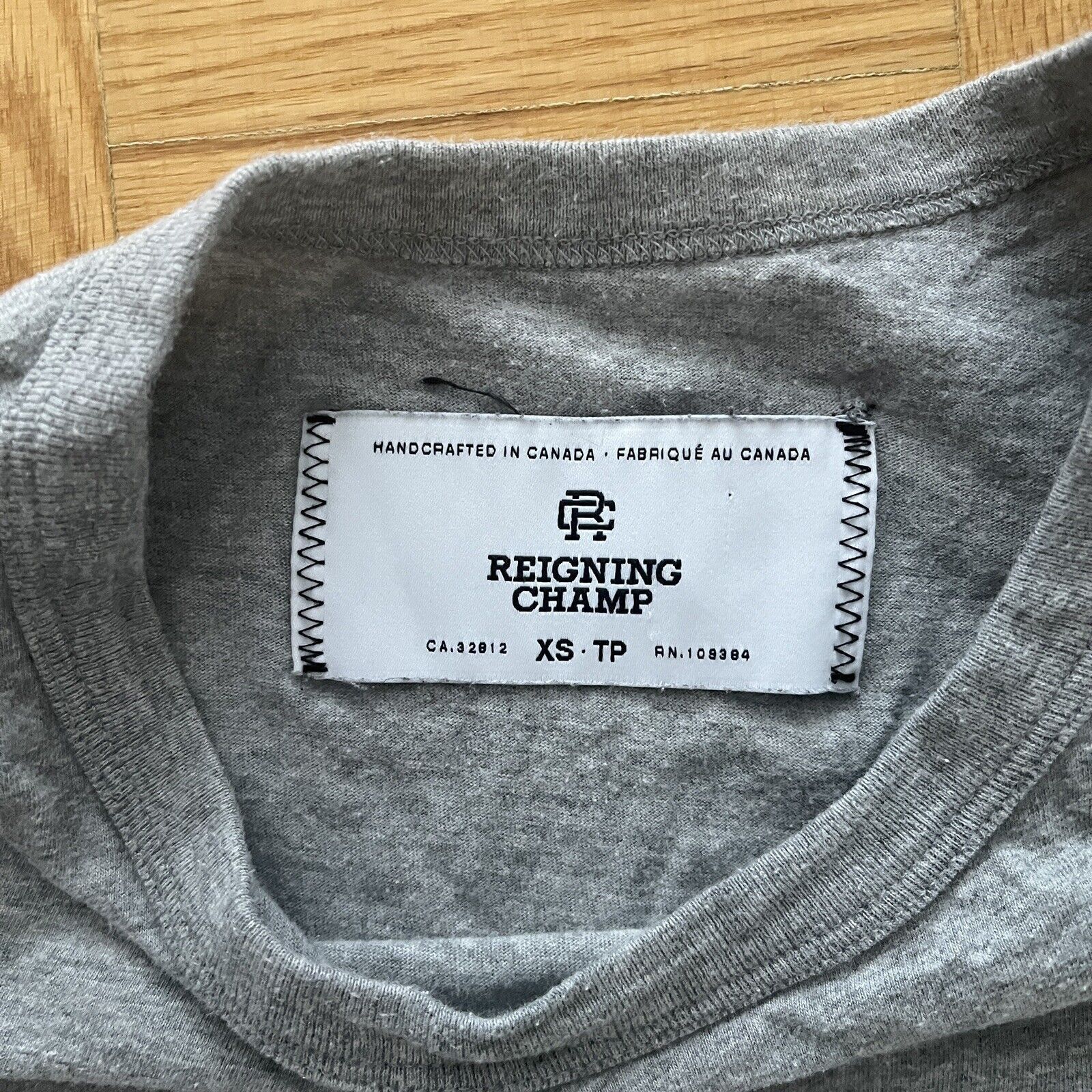 Reigning Champ Reigning Champ Gray t-shirt XS Size US XS / EU 42 / 0 - 2 Thumbnail