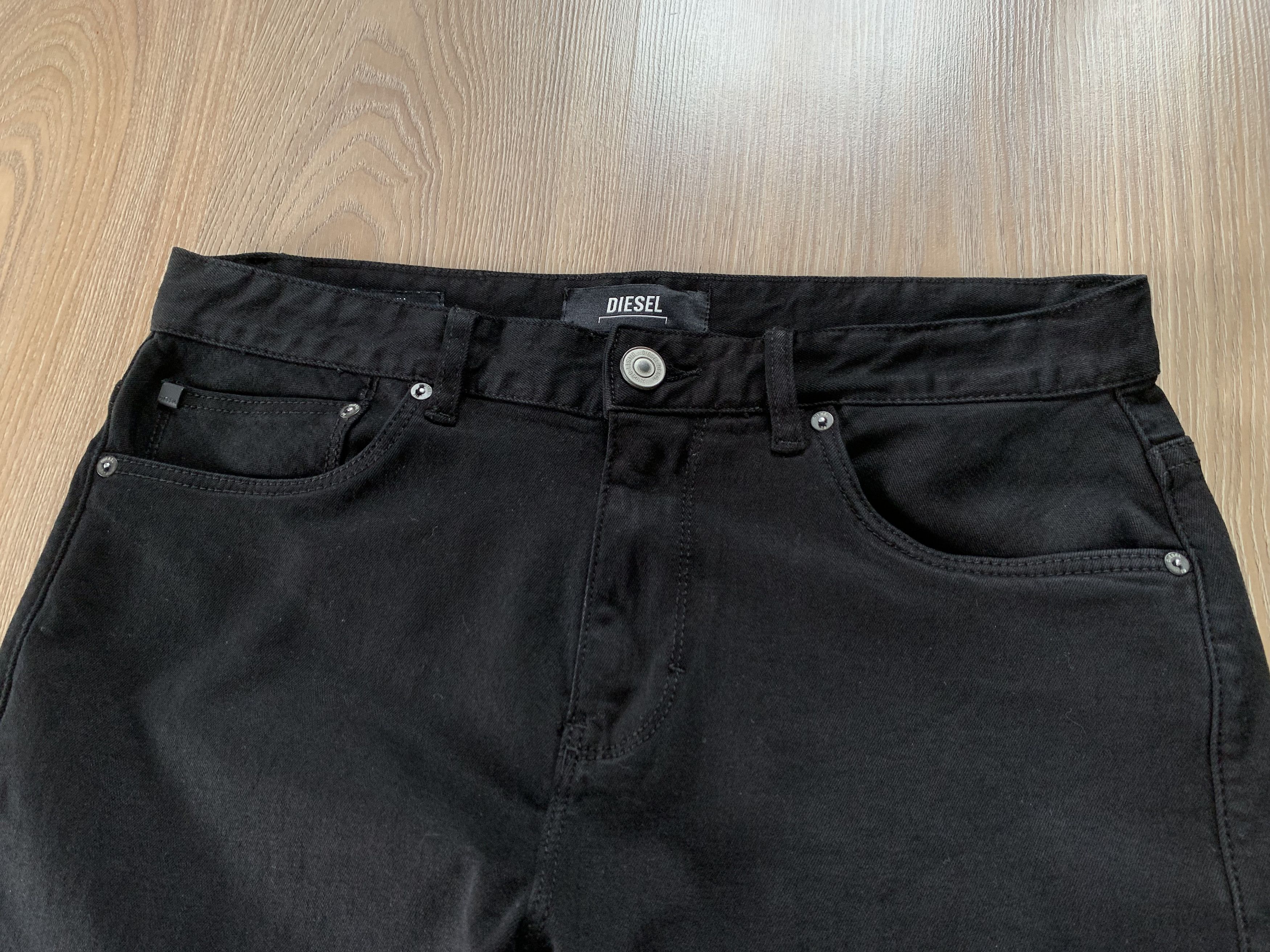 Diesel Diesel Straight Slim Black Jeans Size US 30 / EU 46 - 4 Thumbnail