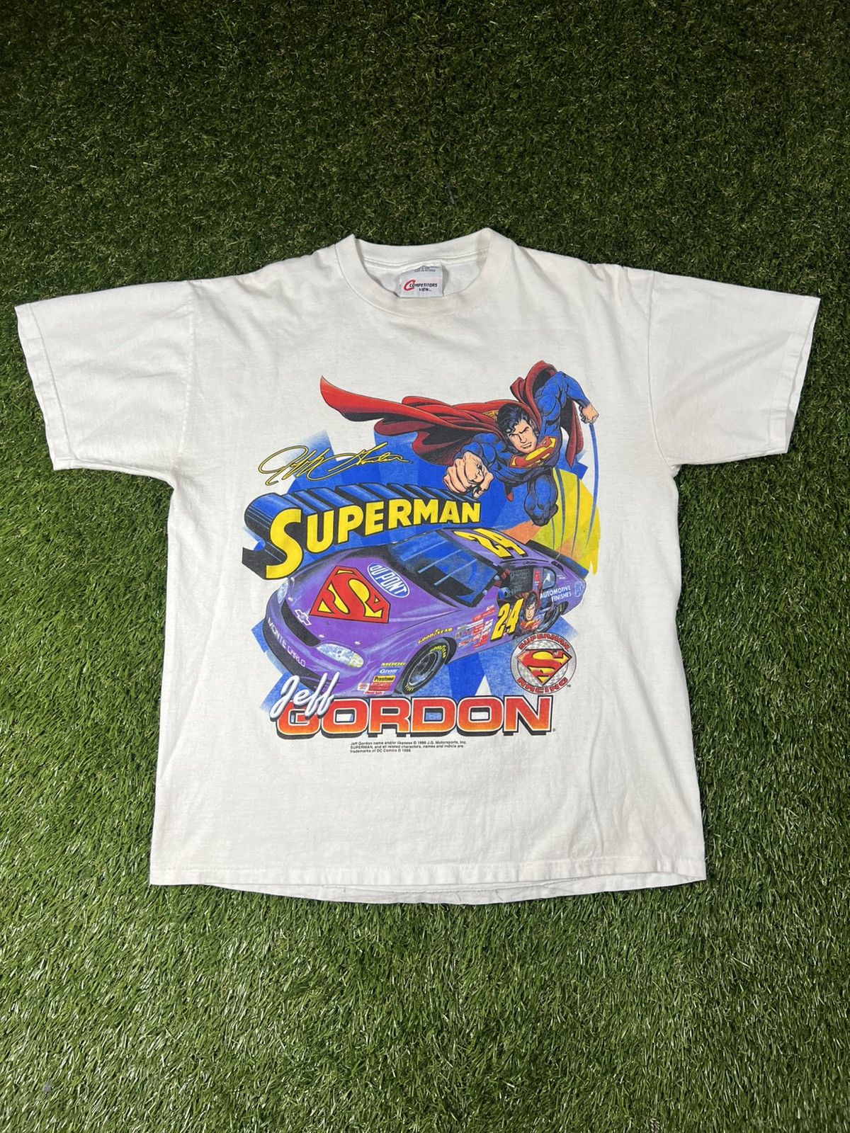 Chase Authentics Vintage 90’s Jeff Gordon Super Man Man of Steel NASCAR Tee Size US L / EU 52-54 / 3 - 1 Thumbnail