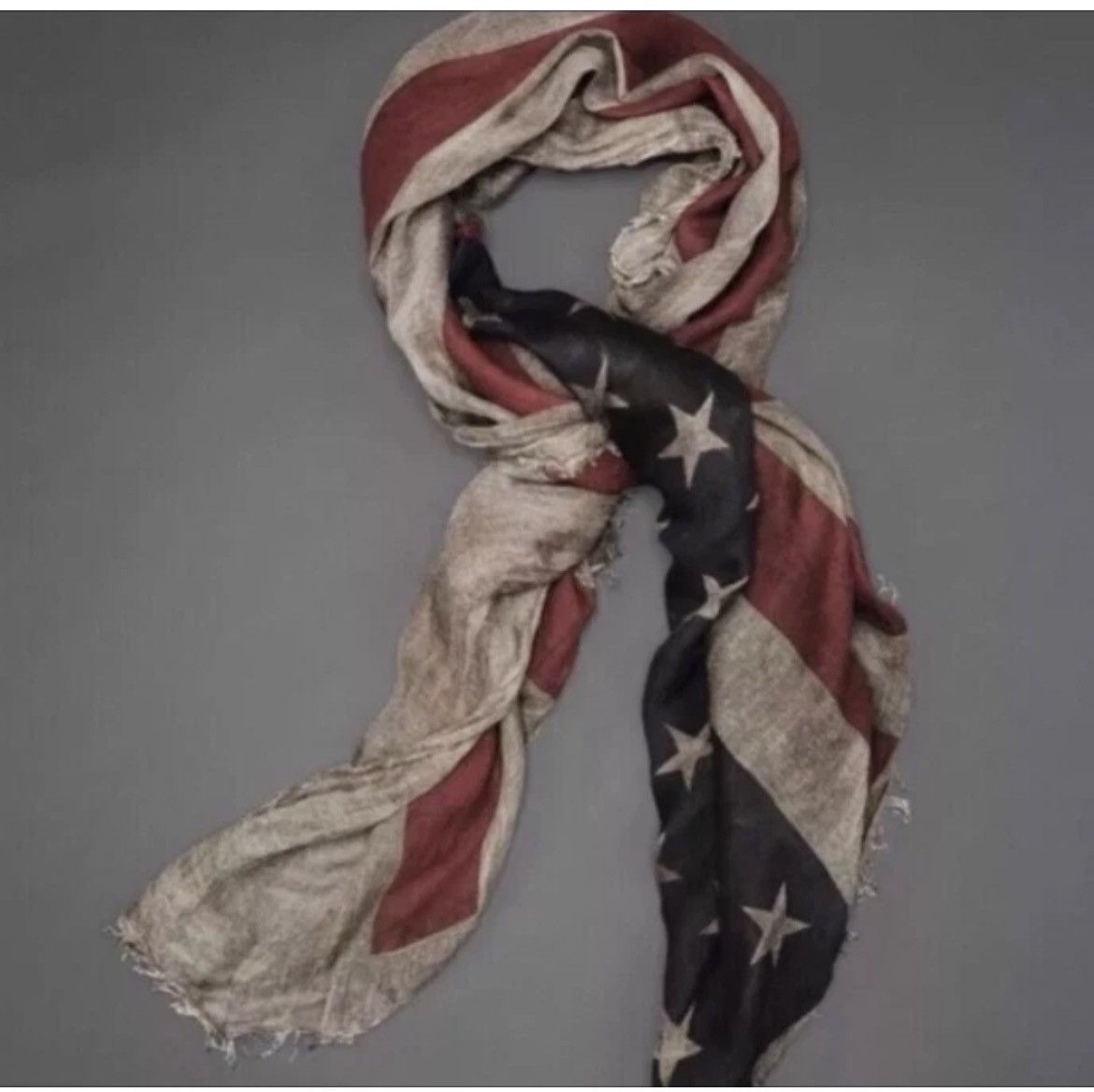 John Varvatos American Flag Scarf Size ONE SIZE - 1 Thumbnail