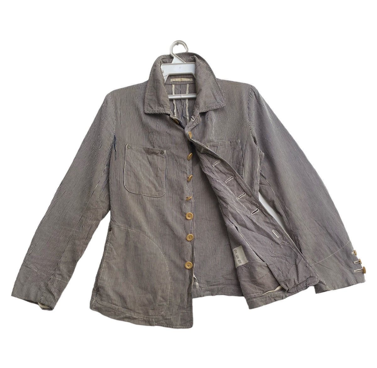 TO KI TO Vtg 90s TO KI TO japan hickory stripe workwear coat jacket Size US S / EU 44-46 / 1 - 4 Thumbnail