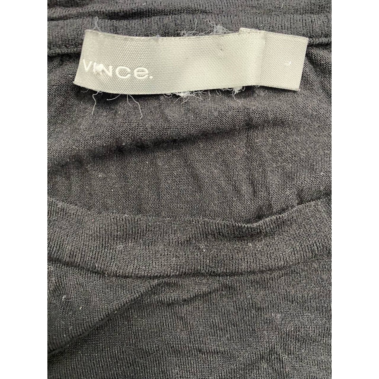 Vince Vince Women Crew Neck Drop Black Size Large A000417 Size L / US 10 / IT 46 - 5 Thumbnail