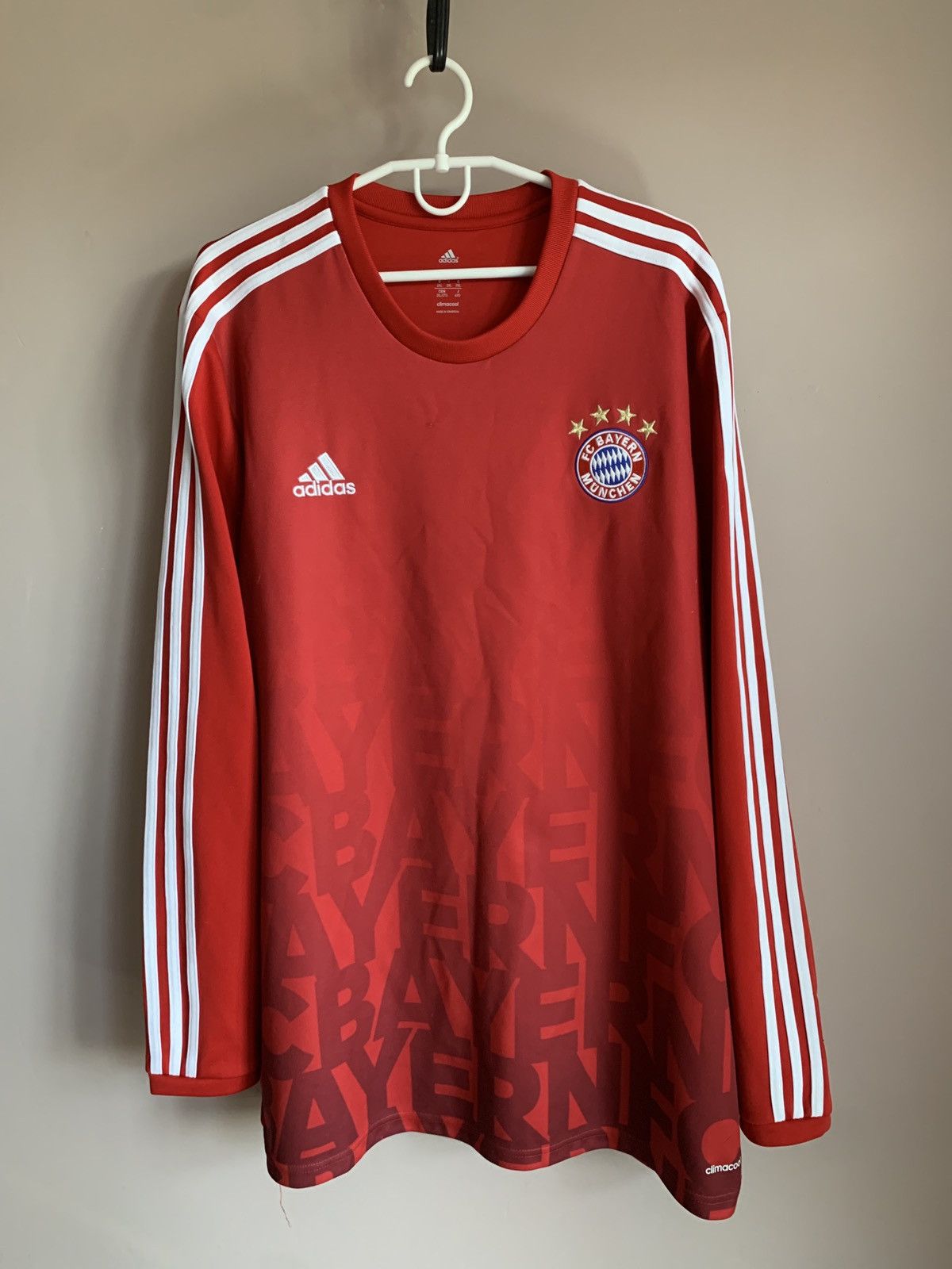 Adidas Bayern Munchen 2018 Football Sweatshirt Adidas Soccer Sz XXL Size US XXL / EU 58 / 5 - 1 Thumbnail