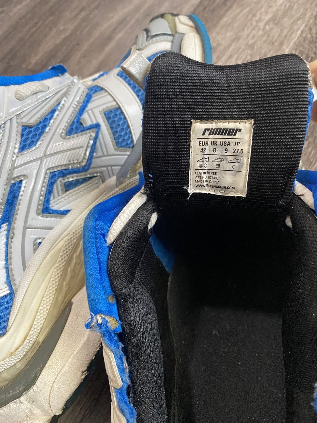 Balenciaga Blue balenciaga runners Size US 9 / EU 42 - 3 Thumbnail