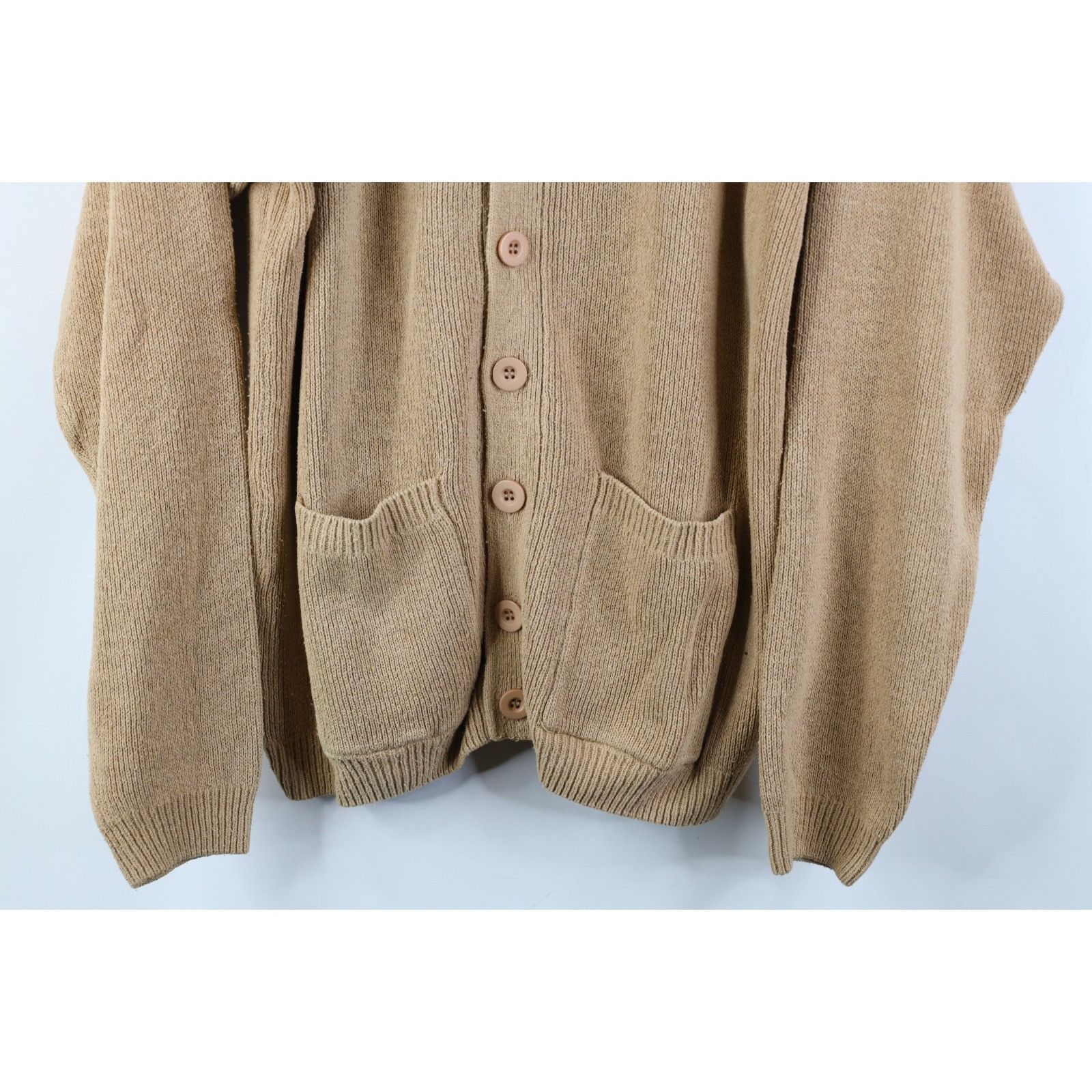 Vintage Vintage 90s Streetwear Silk Ribbed Knit Cardigan Sweater Size US M / EU 48-50 / 2 - 3 Thumbnail