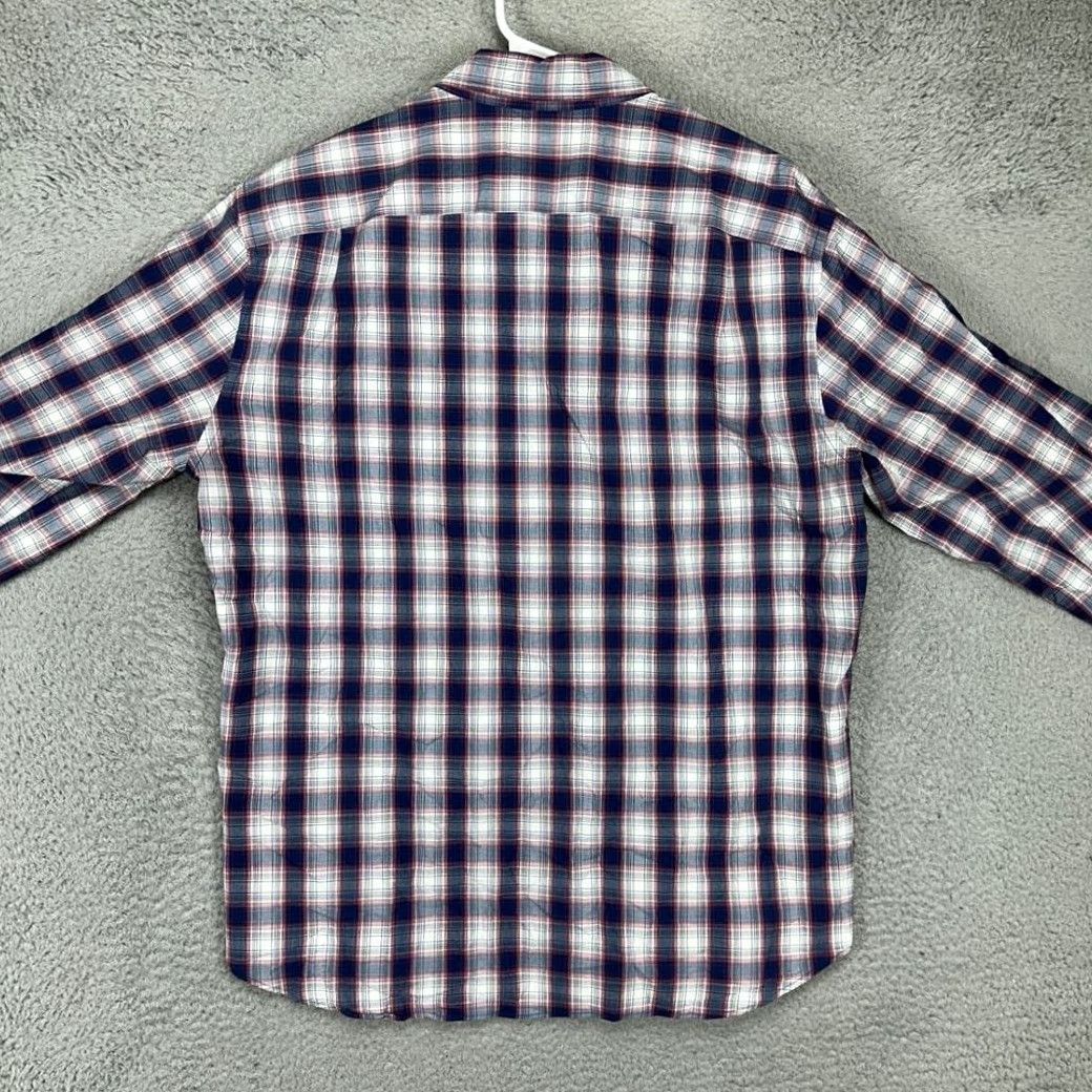 J.Crew J.CREW Mercantile Flex Button-Down Shirt Men Large Plaid Blue Red Slim Fit Button-Up Shirt Size US L / EU 52-54 / 3 - 3 Thumbnail