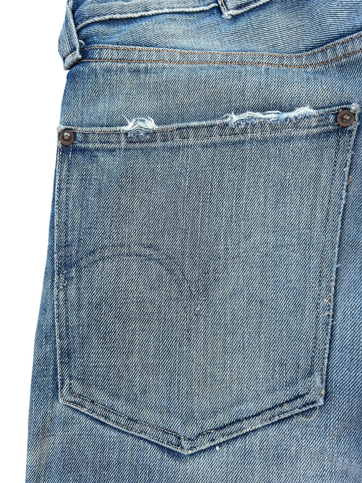 Kapital Vintage Levis Big E Selvedge Buckle Back Thrashed Denim Jean Size US 30 / EU 46 - 12 Thumbnail