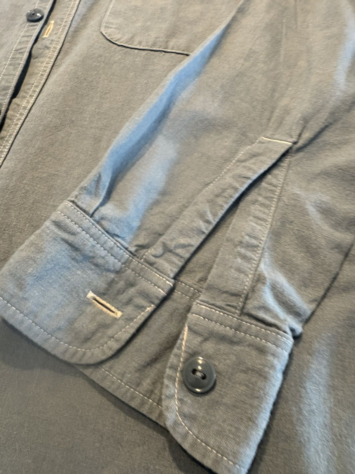 Full Count & Co. Fullcount 4810 basic chambray shirt - blue - size 40 Size US L / EU 52-54 / 3 - 5 Thumbnail