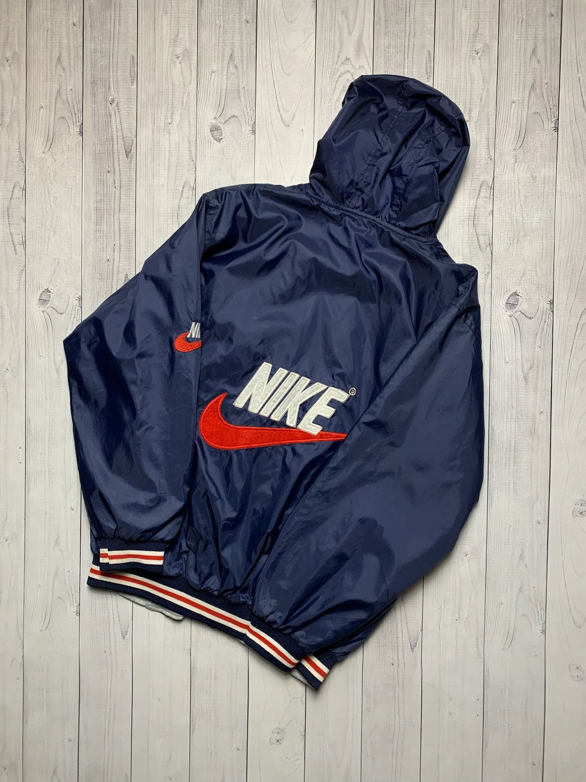 Vintage Vintage Nike reversible jacket logo rare size S Size US S / EU 44-46 / 1 - 4 Thumbnail