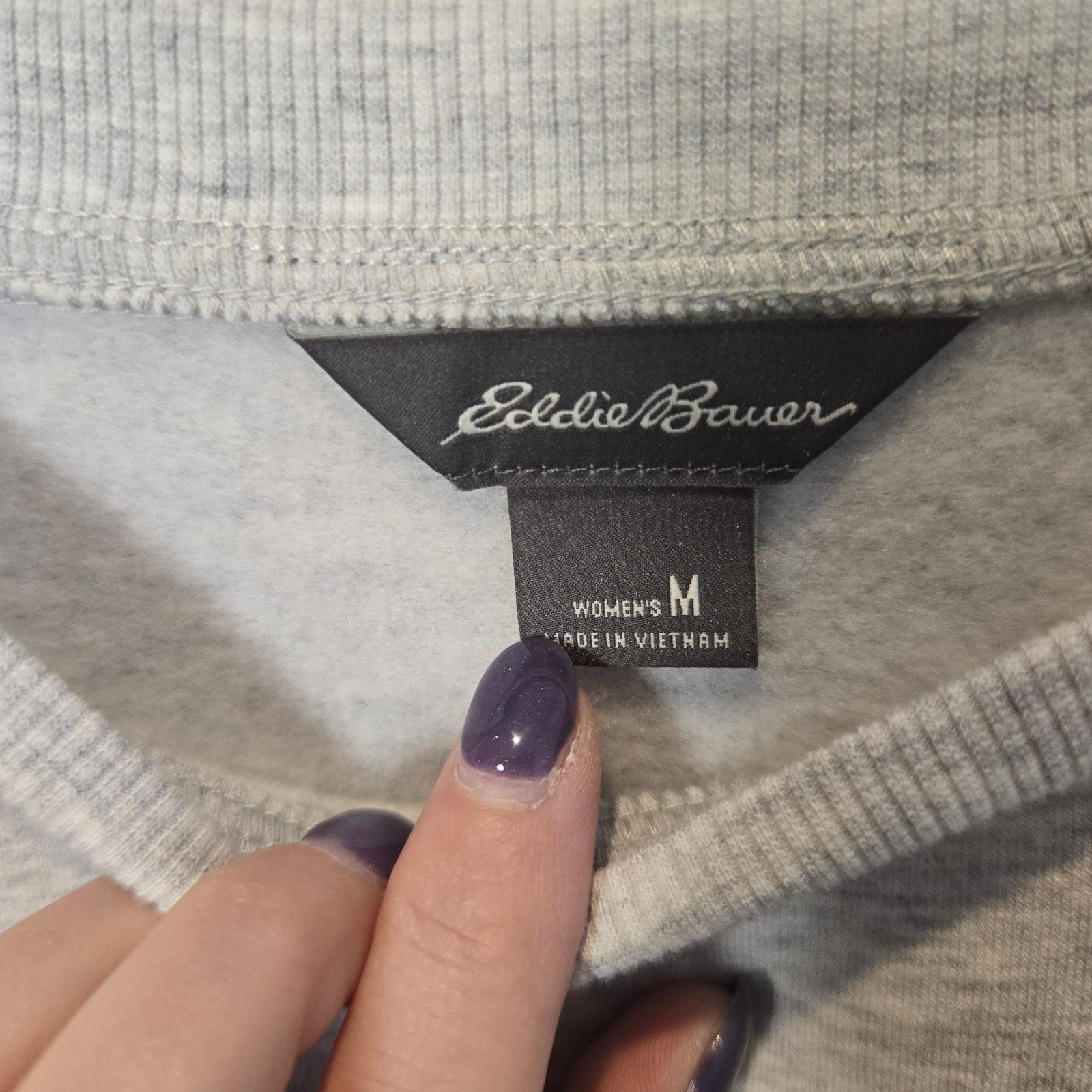 Eddie Bauer Eddie Bauer Camp Sweatshirt dress gray sz M fleece lined Size M / US 6-8 / IT 42-44 - 4 Thumbnail
