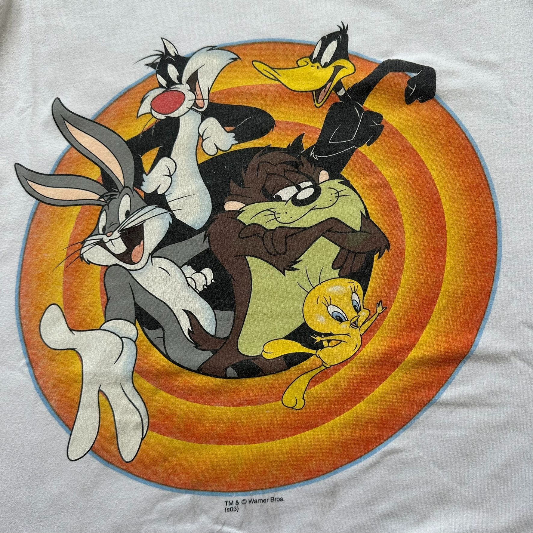 Vintage Vintage Y2K Looney Tunes T-Shirt Bugs Taz Tweety Daffy Sylve Size US L / EU 52-54 / 3 - 2 Thumbnail