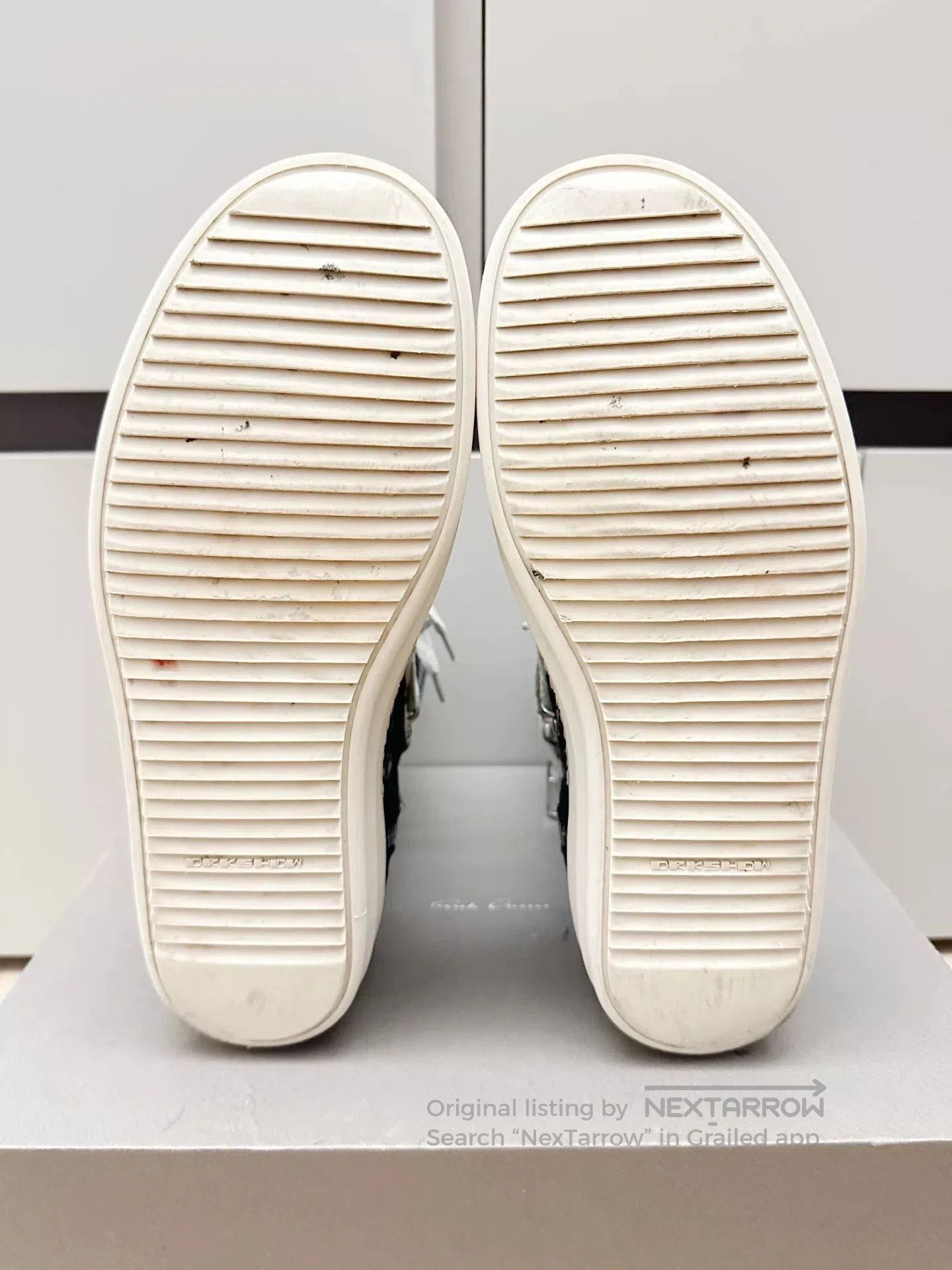 Rick Owens Drkshdw Rick Owens DRKSHDW High-Top Canvas Sneakers. Size US 7 / EU 40 - 9 Thumbnail