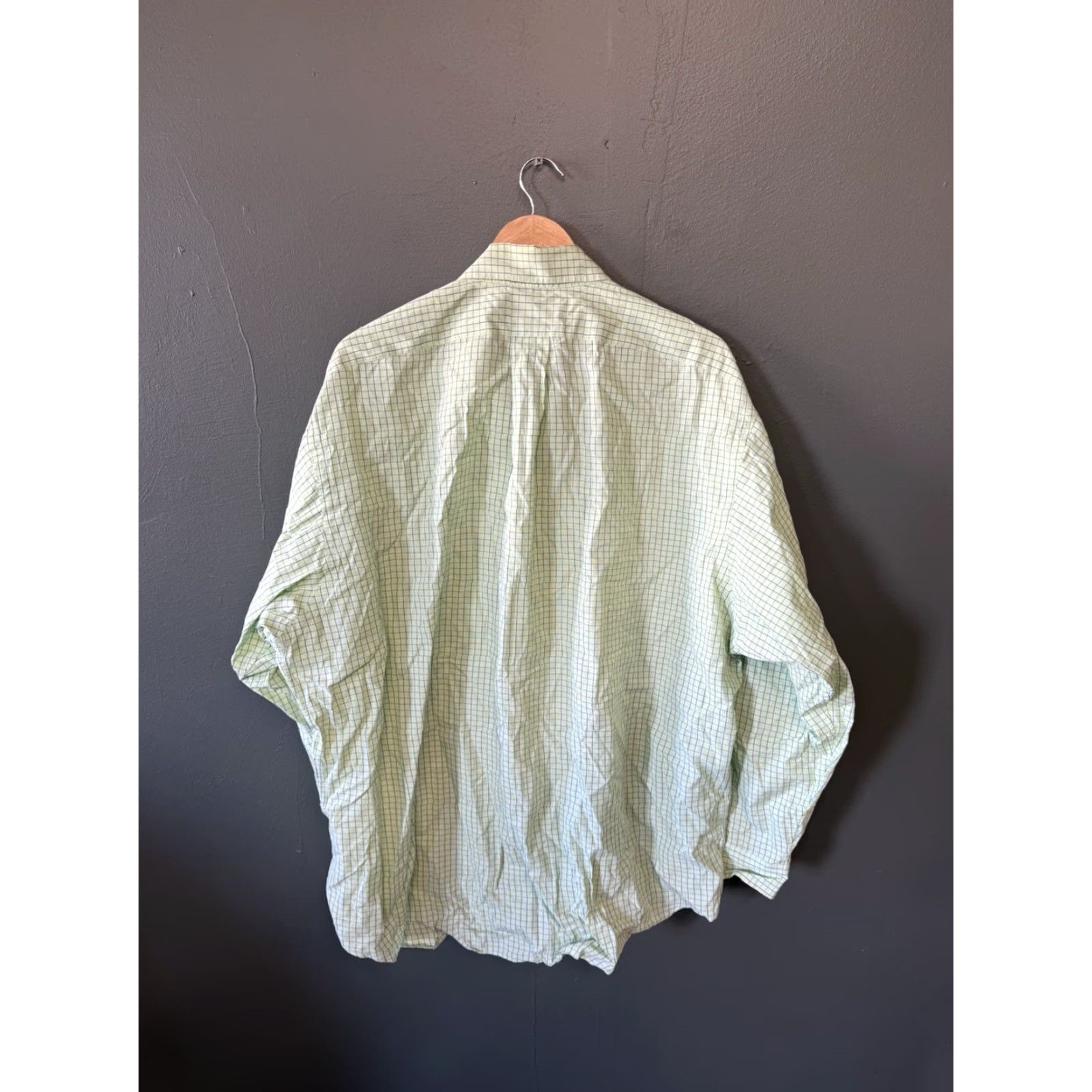 Polo Ralph Lauren Polo Ralph Lauren Mens Green Plaid Long Sleeve Yarmouth Shirt Size 35 Regular Button-Up Shirt Mens Size US S / EU 44-46 / 1 - 2 Thumbnail