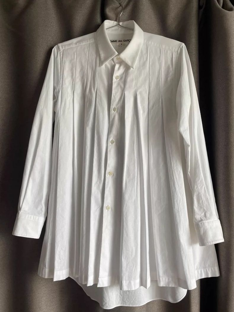 Other Comme Des Garcons Pleated white shirt Size S / US 4 / IT 40 - 1 Thumbnail