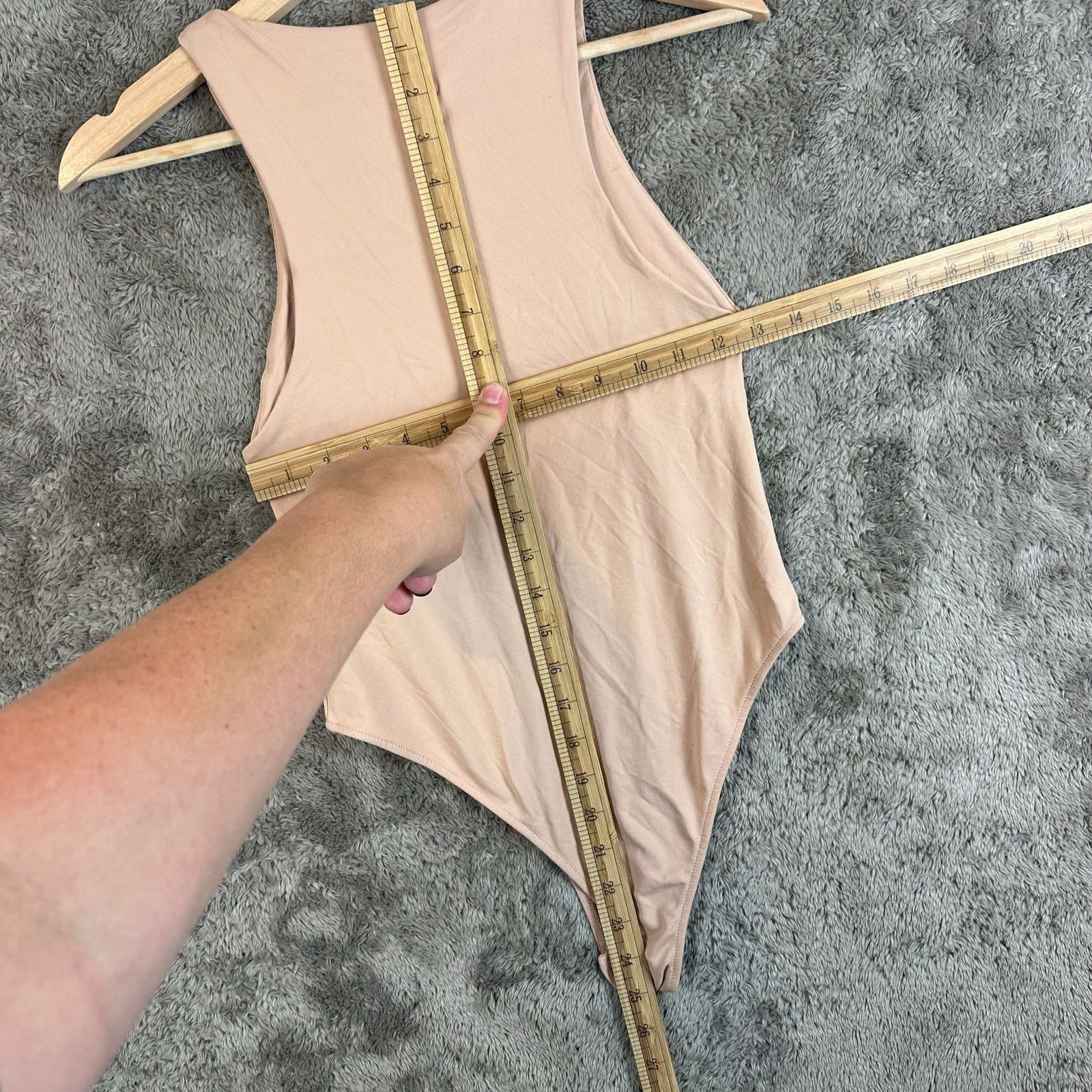 Zara Zara Nude Beige High Neck Sleeveless Halter Bodysuit S Small Size S / US 4 / IT 40 - 8 Thumbnail