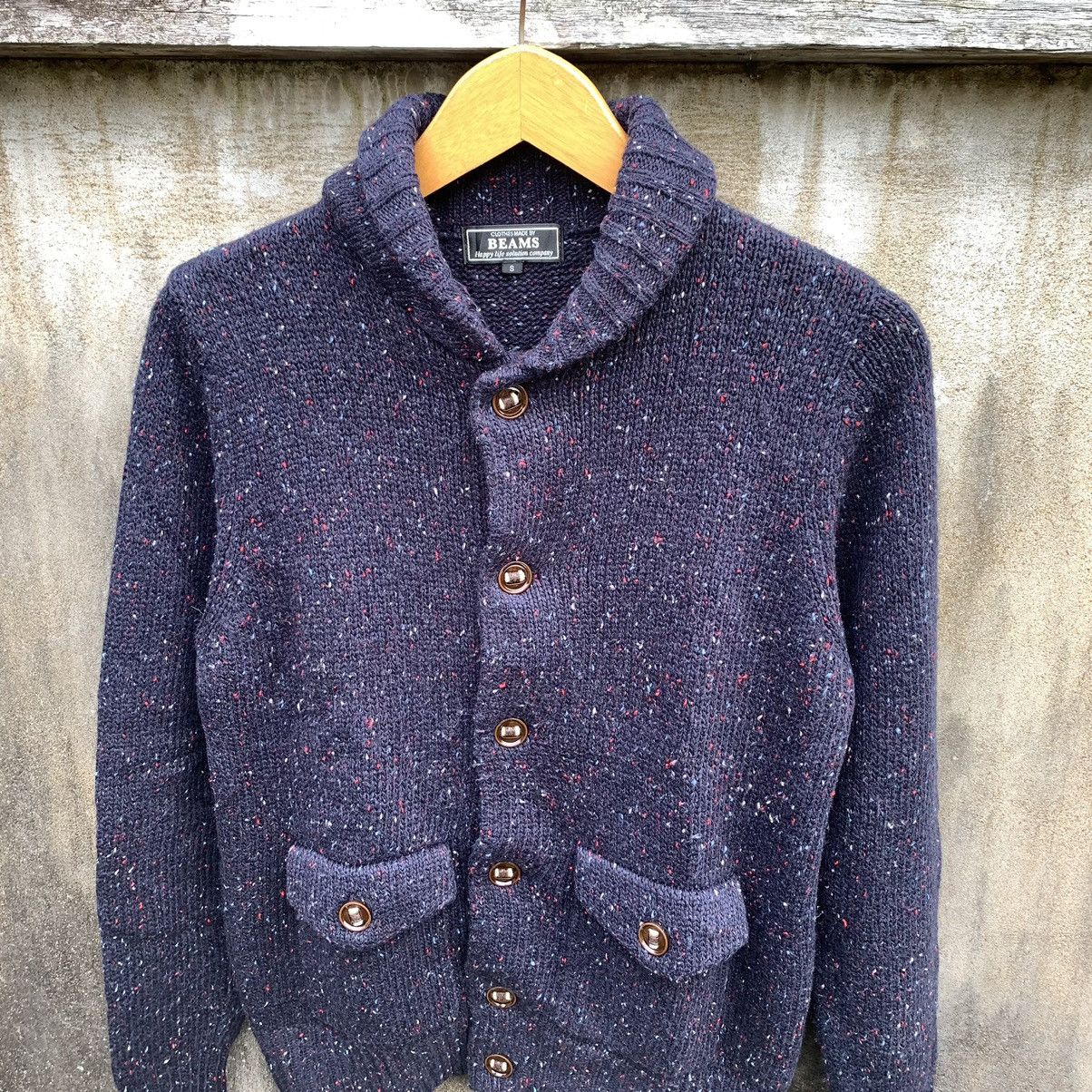 Beauty Beast JAPANESE KNIT CARDIGAN SHAWL COLLAR BEAMS IFSIXWASNINE LGB Size US S / EU 44-46 / 1 - 4 Thumbnail