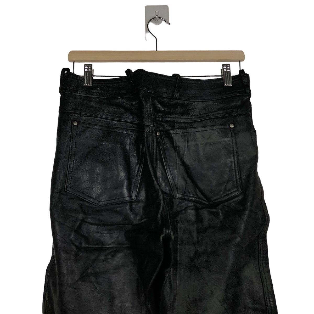 Genuine Leather 🔥Rare Vintage 70’s Genuine Leather Pants Harley Davidson Size US 30 / EU 46 - 8 Thumbnail