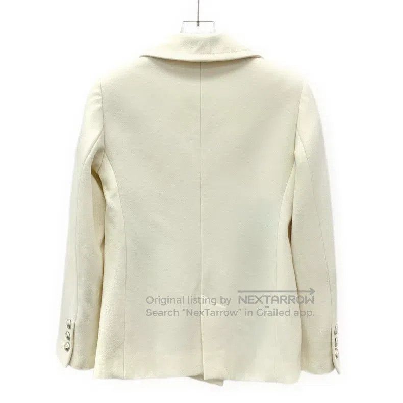 Chanel Chanel Earth Series Beige Wool Lapel Double-breasted Long- Size XXS / US 00 / IT 34 - 2 Thumbnail